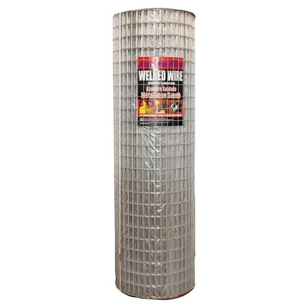 Jackson Wire 10 04 39 14 Welded Wire Fence, 100 ft L, 48 in H, 1 x 2 in Mesh, 14 Gauge, Galvanized 10043914